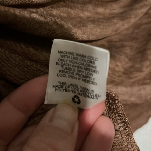 Hippie Rose, brown, sheer T-shirt, size large - Picture 8 of 8